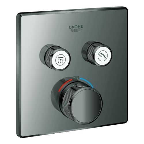 GROHE-Thermostat-Grohtherm-SmartControl-29124-eckig-FMS-2-ASV-hard-graphite-29124A00