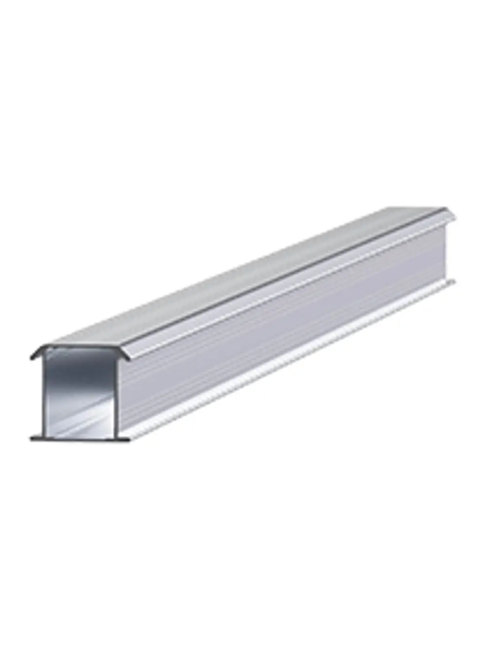 Esdec Montageschiene in länglicher, flacher Form aus Metall; ESD-Design; geeignet für verschiedene Montagesysteme.