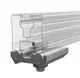 Aluminiumprofil von SL Rack, durchscheinend, mit detaillierter Schnittdarstellung und Anschlusspunkten für Montage, geeignet für verschiedene Anwendungen.