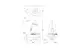 Schnittzeichnung einer Tauchmotorpumpe von Grundfos, einschließlich detaillierter Maße und Montagepunkte. Technische Darstellung mit Seitenansicht und Oberansicht.