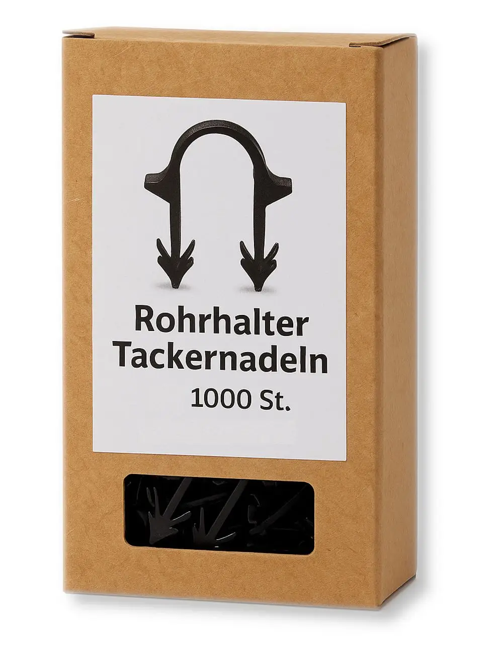 Produktverpackung "Viessmann Rohrhalter", 1000 Stück, Rohre 14-20 mm, Artikelnummer 7568331.