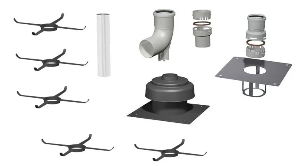 Produktbild Viessmann Basispak.Schacht Flex 80/88 Edelst/PPs, 7452179