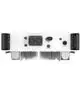 Rückseite des Solis S6 10 kW AC-gekoppelten HV-Wechselrichters S6-EA3P-10K-H-EU. Anschlüsse für BAT, COM, Antenne und AC-GRID.