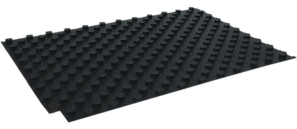 Schwarze Noppenplatte Premium ohne Dämmung, 13,44 m², MC10000062