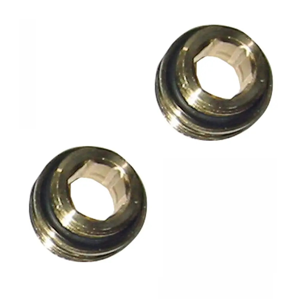 HK-Anschlussnippel G 1/2" x G 3/4" Innengewinde Eurokonus, aus Messing, vernickelt, 2 Stück, MC20000208 Galeriebild 1