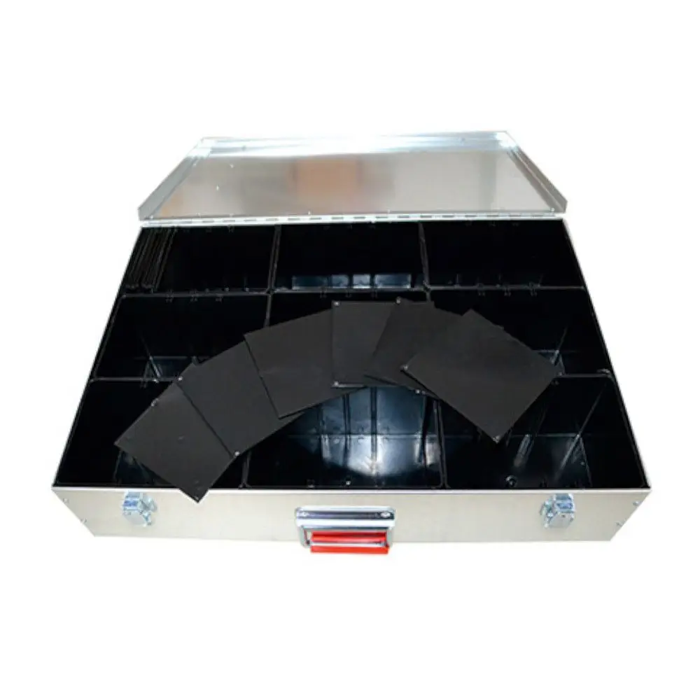 Robuster Fittingkoffer (leer), 580 x 405 x 125 mm, aus verzinktem Stahlblech zum Transport / Lagerung, MC20000220 Galeriebild 1