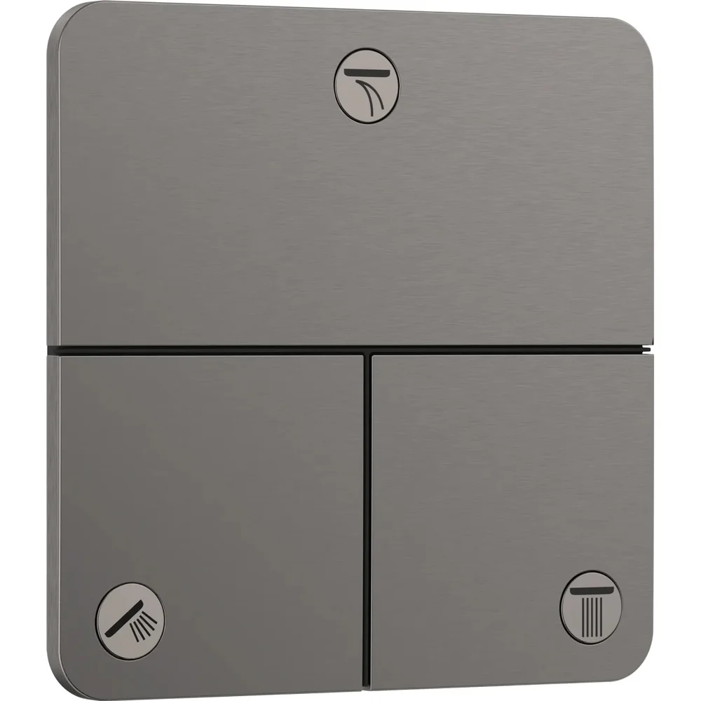 hansgrohe ShowerSelect Comfort Q Ventil Unterputz für 3 Verbraucher Brushed Black Chrome