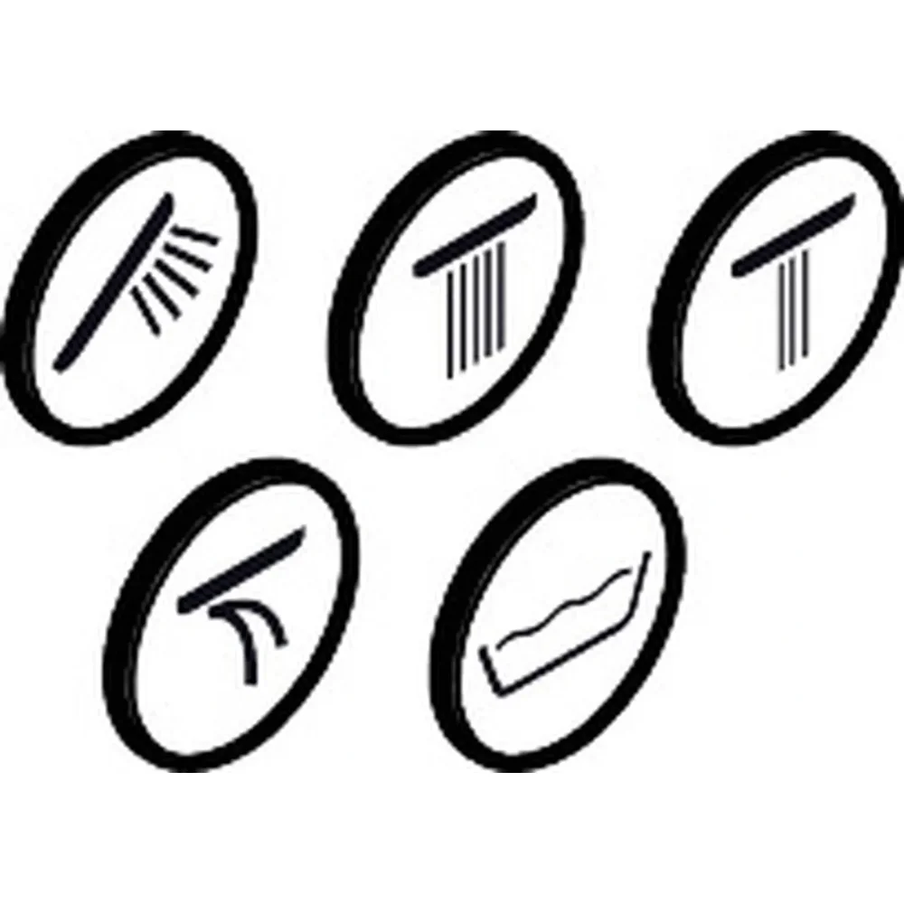 hansgrohe Markiereinsätze Standard, Symbole-Set Chrom