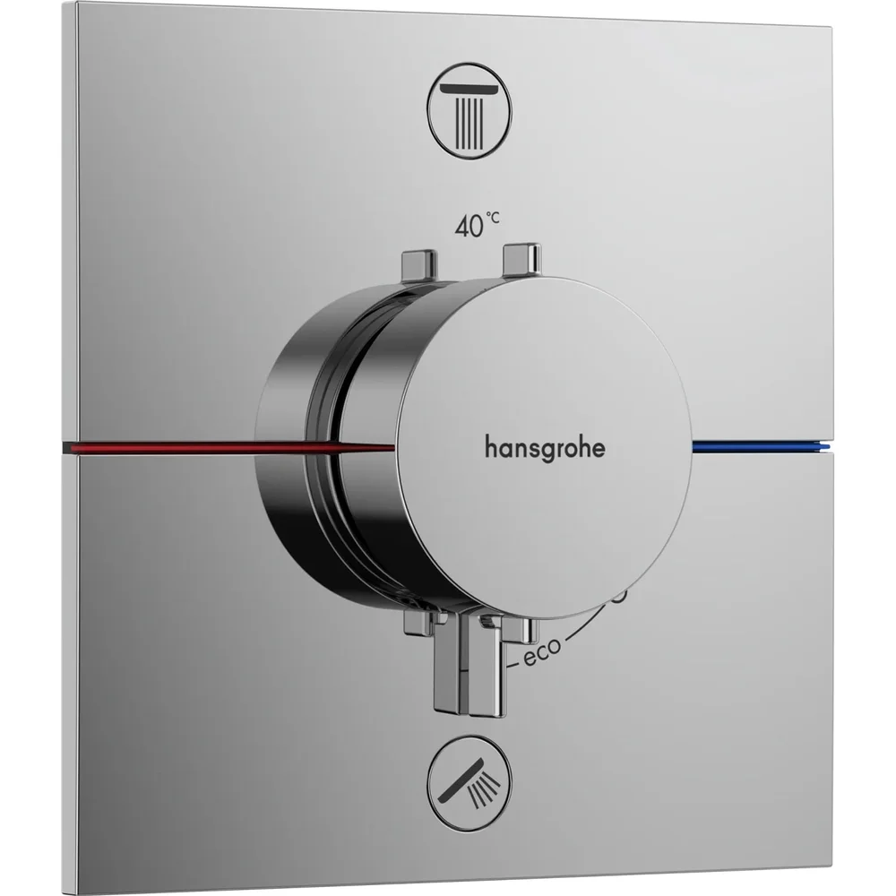 hansgrohe ShowerSelect Comfort E Thermostat Unterputz für 2 Verbraucher Chrom