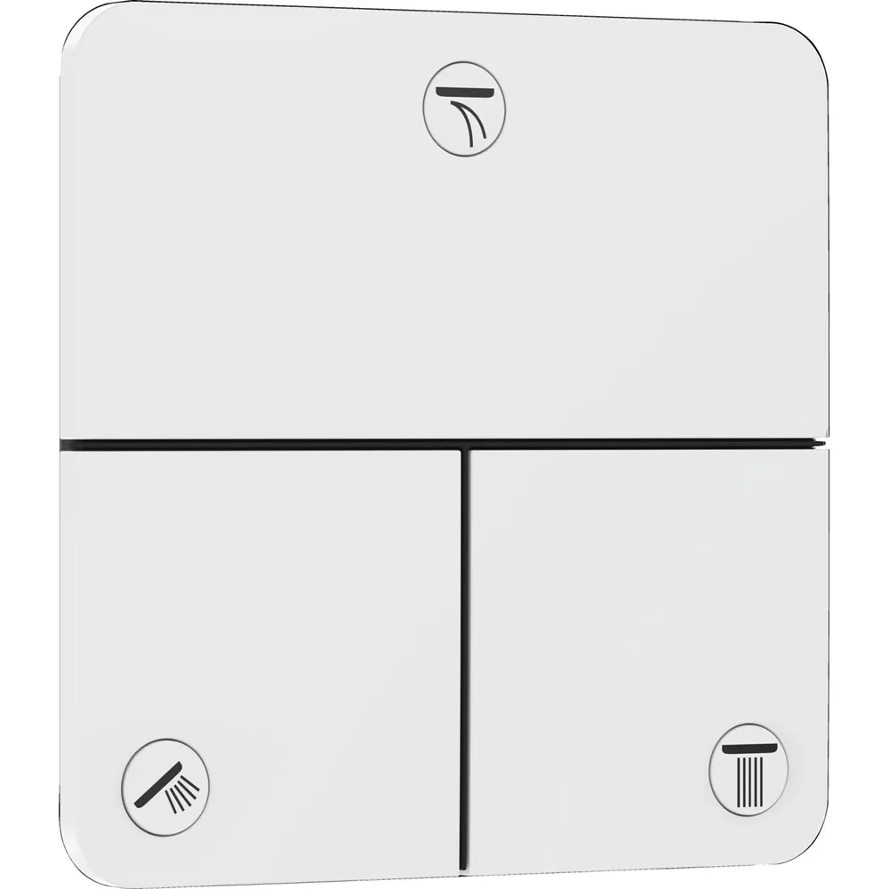 hansgrohe ShowerSelect Comfort Q Ventil Unterputz für 3 Verbraucher Mattweiß