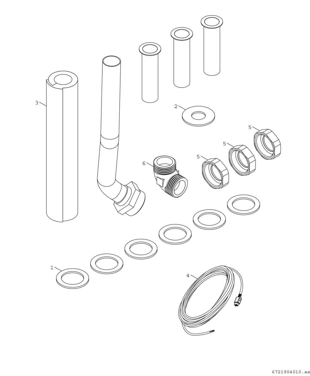 Montagematerial Ex DHW-Kit