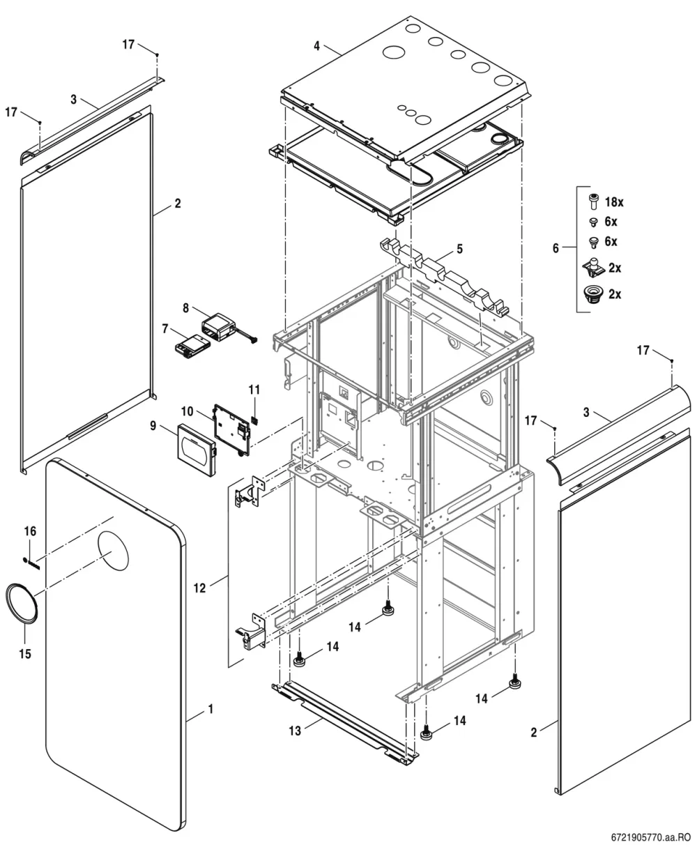 Verkleidung + Bedienteil