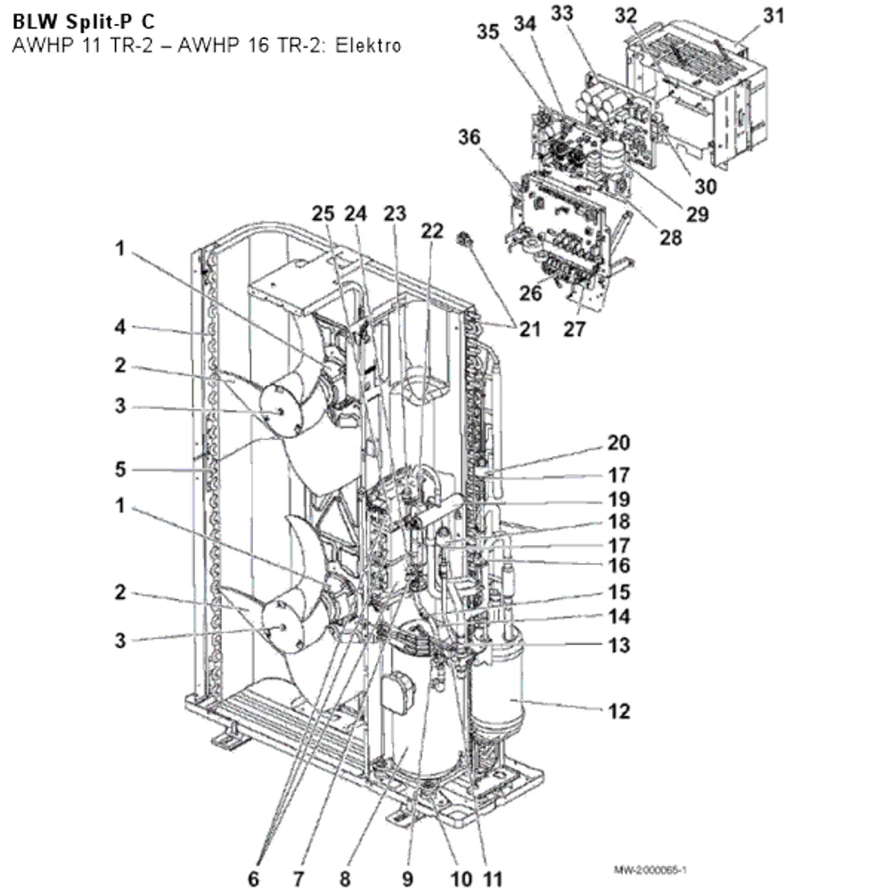 AWHP 11 TR-2 – AWHP 16 TR-2: Elektro