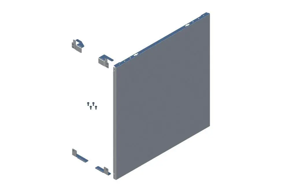 BOSCH Seitenabdeckung re/li unten 300L silber | 8716863288