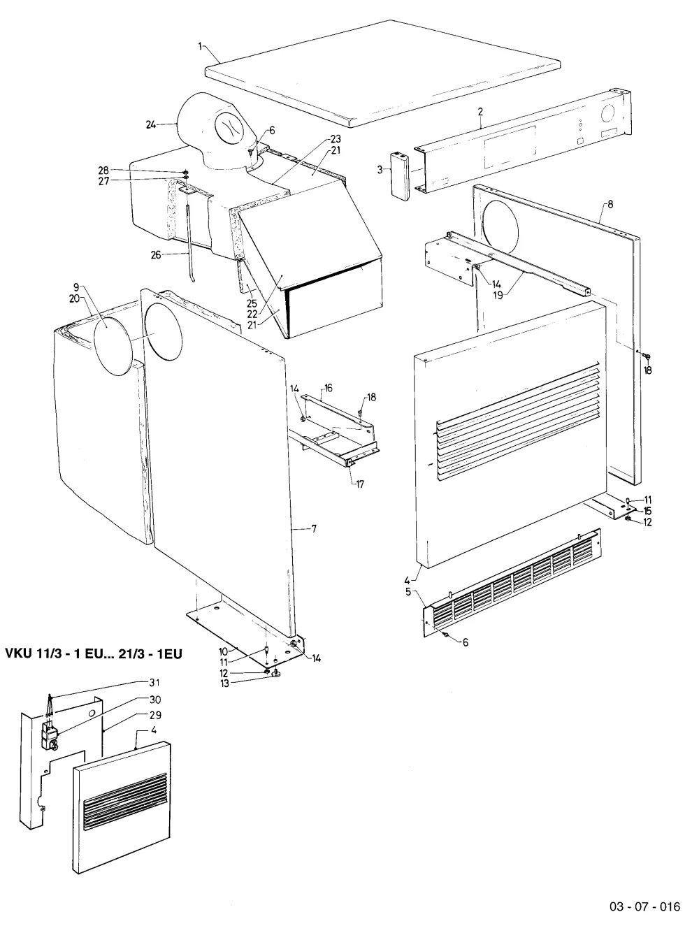 Verkleidungsteile