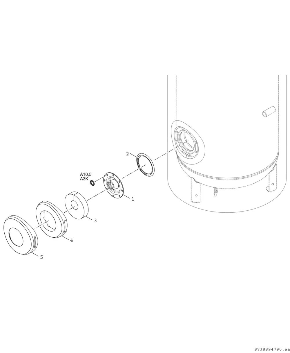 E-Heizer Montage Kit D670 rund