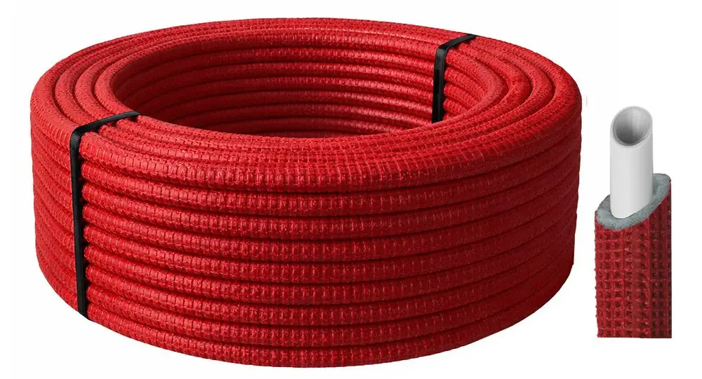 PE-RT 25 Meter Verbundrohr vorgedämmt rot, PE-RT / Alu / PE-RT, Dim 16 x 2,2 / 26 mm / 5-Schicht Rohr, MC20000021 Galeriebild 1