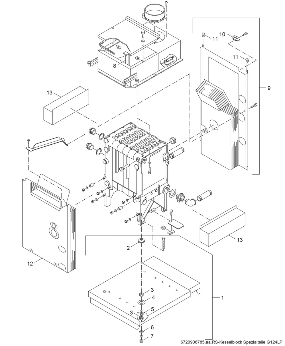 Kesselblock G124 LP Spezialteile