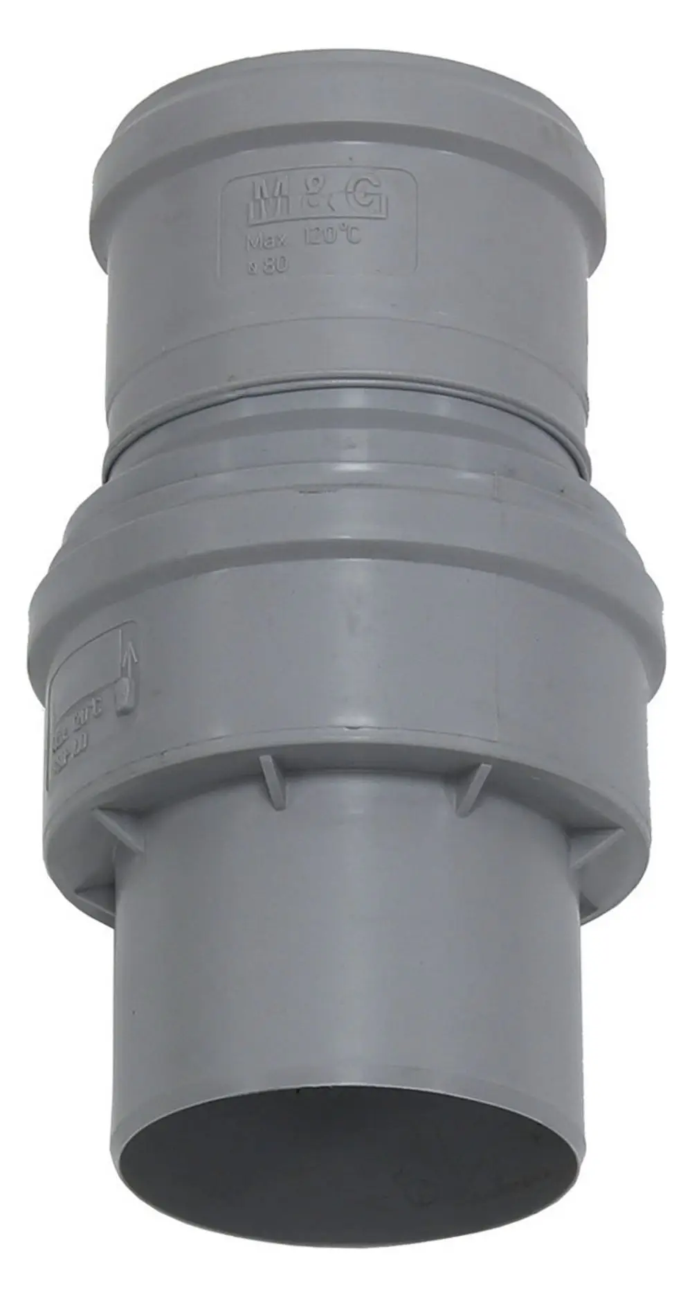 Abgasklappe von Vaillant mit Metallgehäuse, integriertem Motor und Kabeln. Für die Regelung des Abluftstroms in Heizsystemen konzipiert.