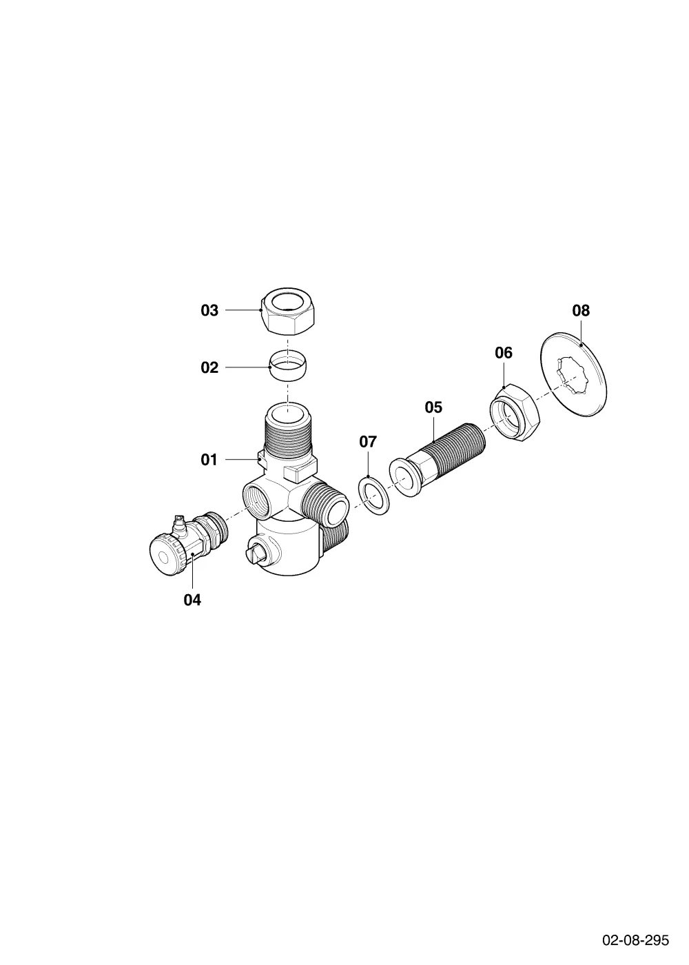Wartungshahn Eck Rp 3/4, Unterputz