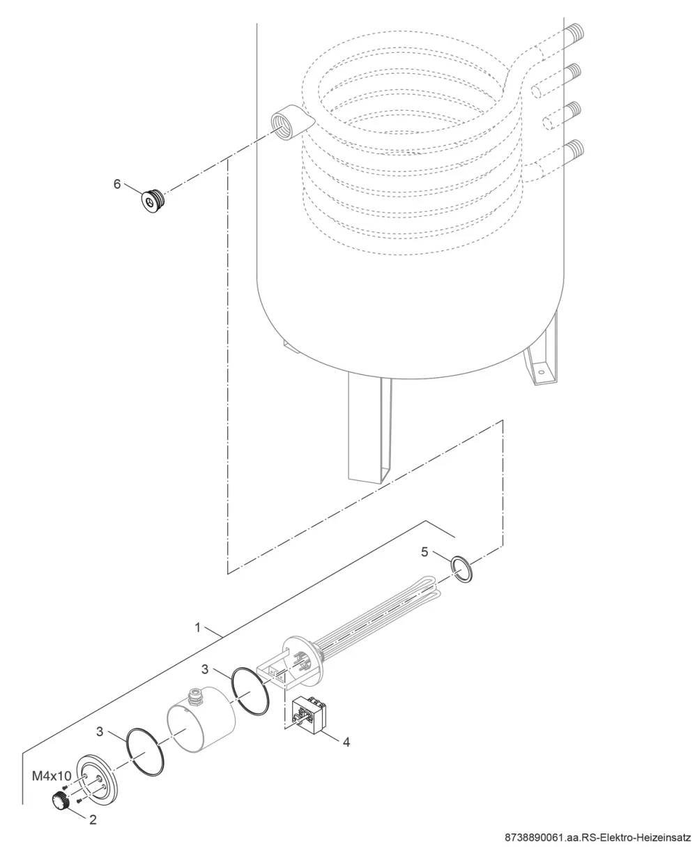 Elektroheizeinsatz SL300-1-SL500-2