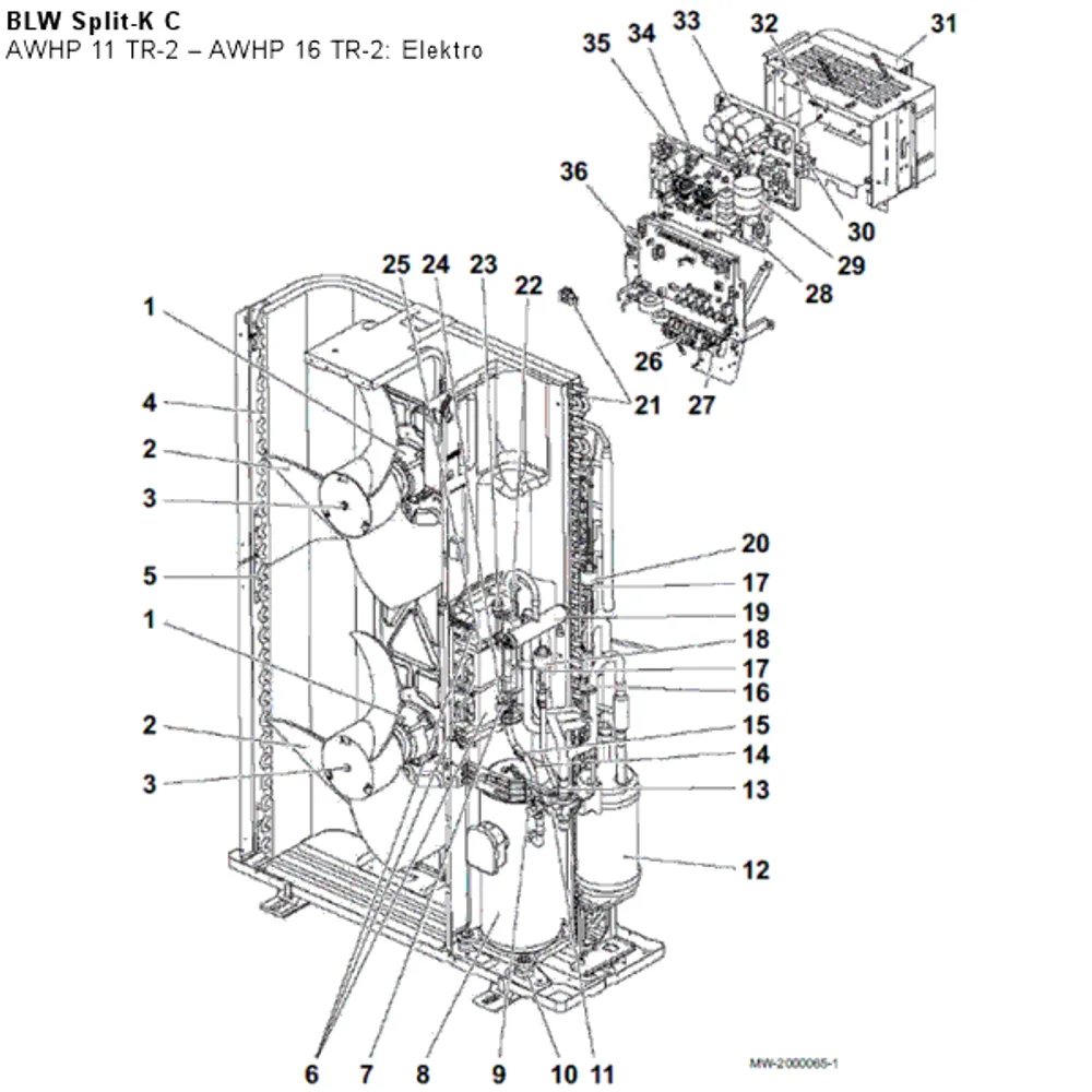 AWHP 11 TR-2 – AWHP 16 TR-2: Elektro