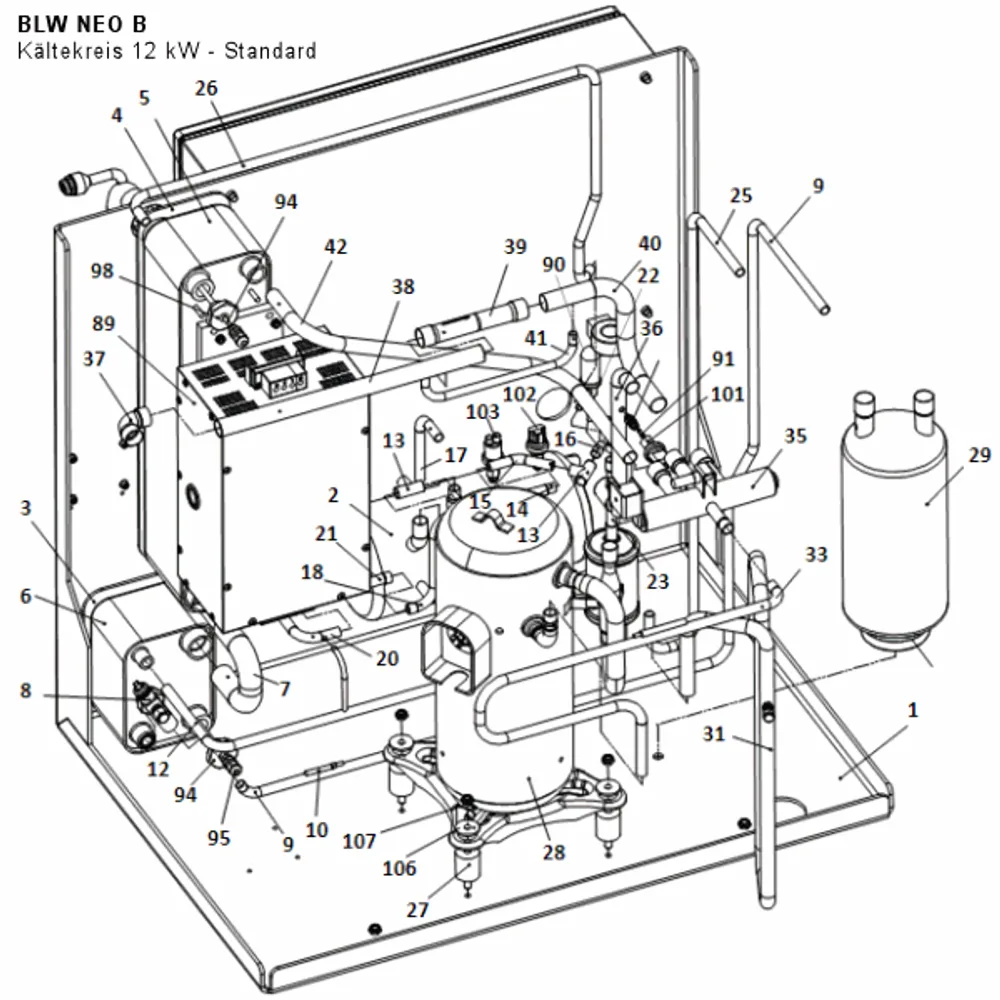 Kältekreis 12 kW - Standard