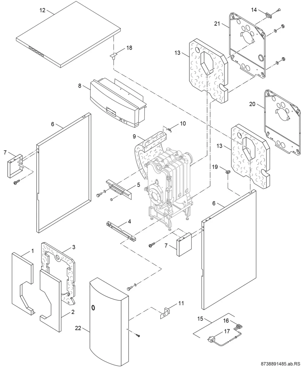 Verkleidung 17-34kW (RU,BE)
