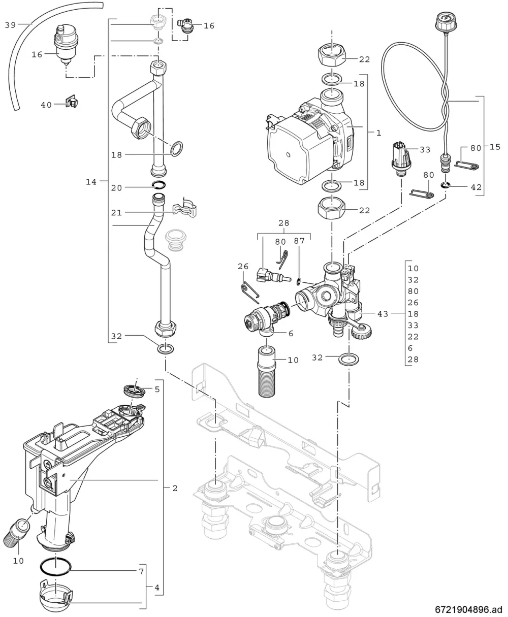 Hydraulik U02-90 Heating only