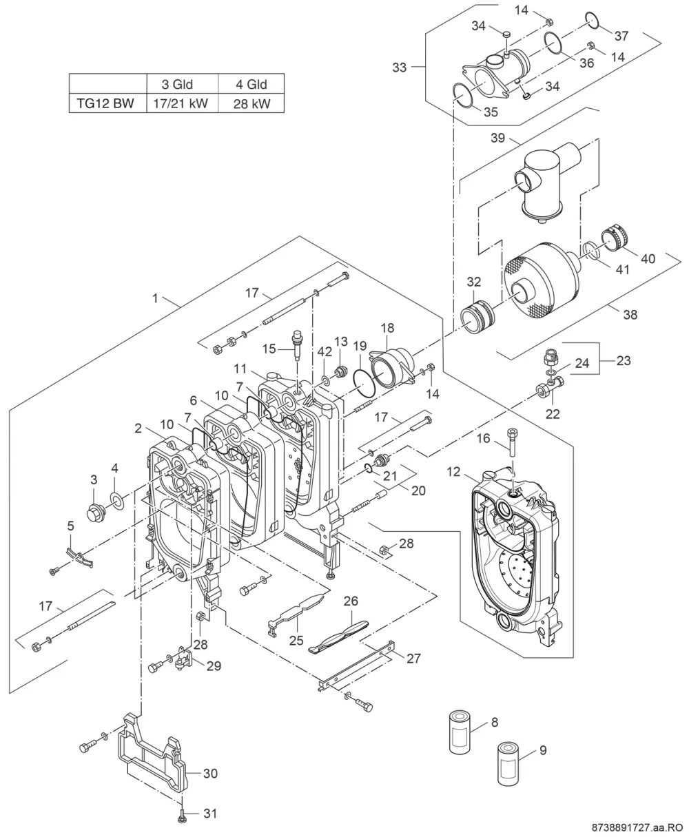 Kesselblock TG 12 BW