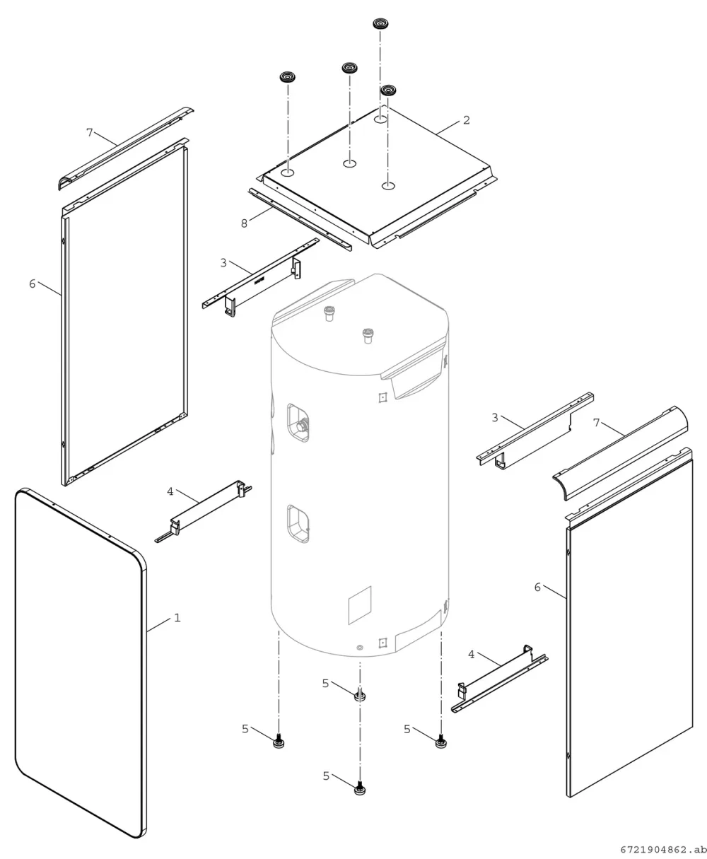 Verkleidung 200l Bosch