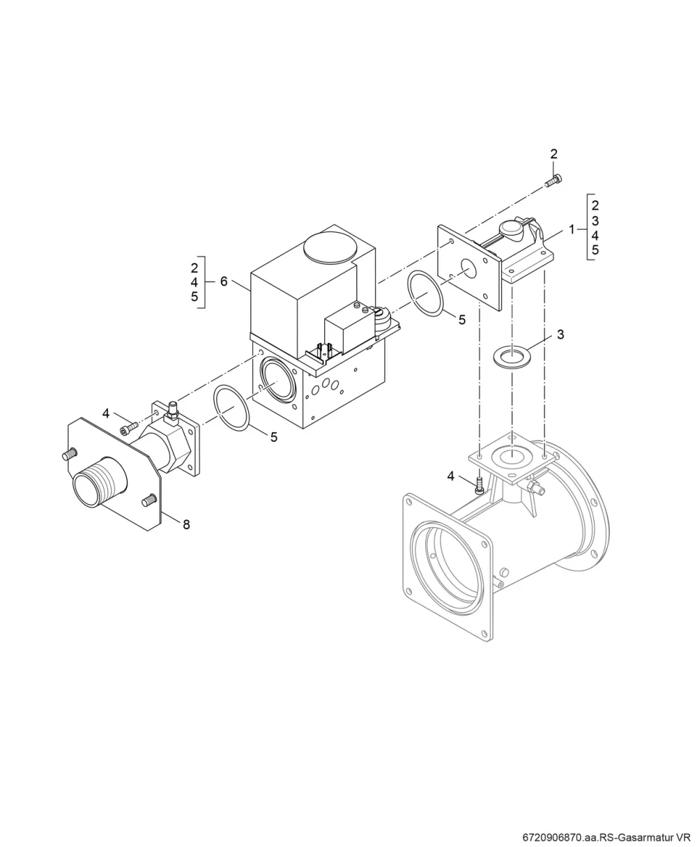 Gasarmatur VR415