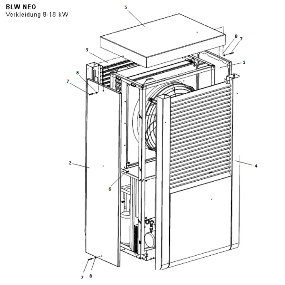 Verkleidung 8-18 kW