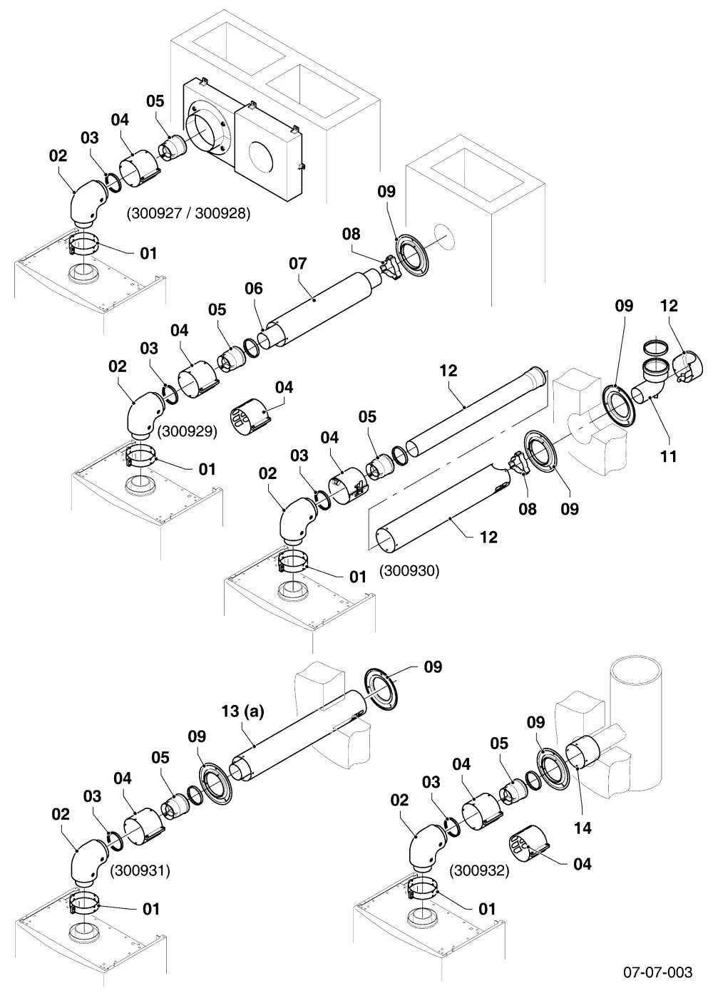 Anschlusssets für System 63/96, Teil II