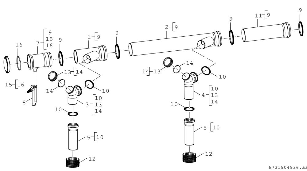FLUE BASE CASCADE KIT