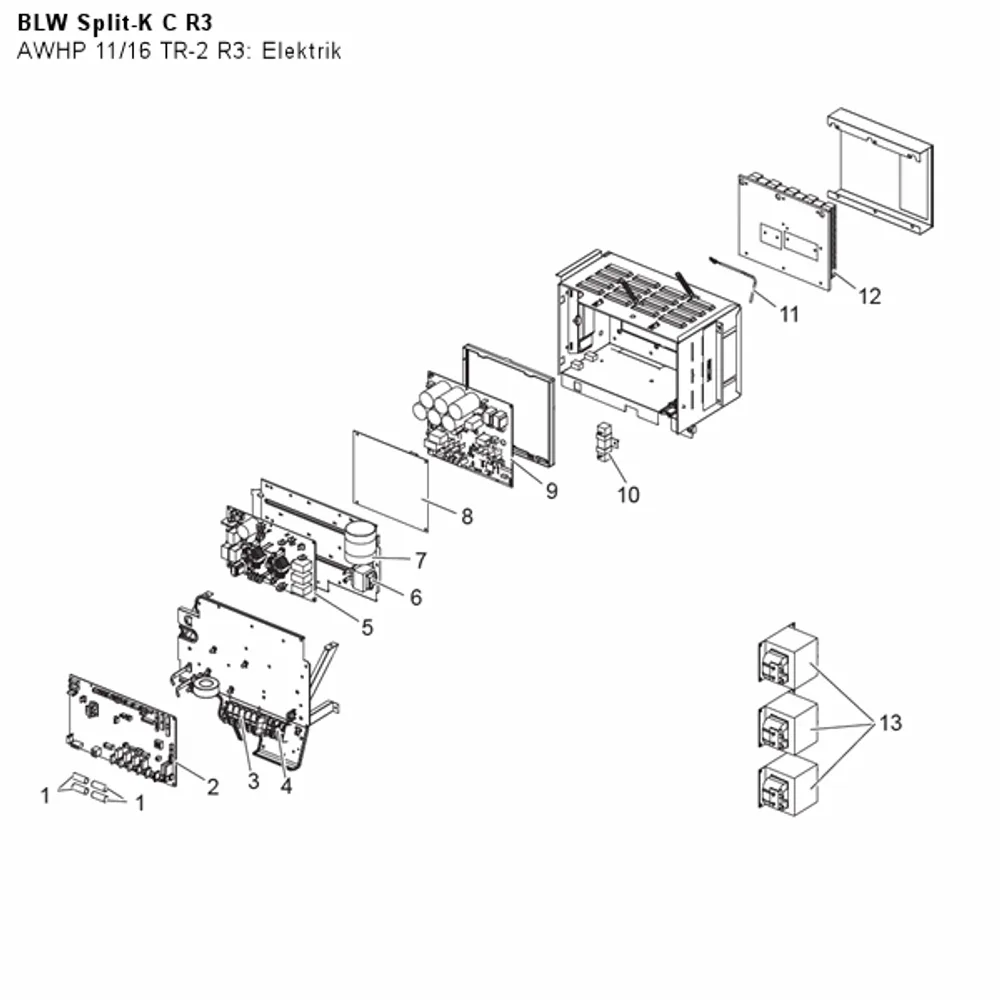 AWHP 11/16 TR-2 R3: Elektrik