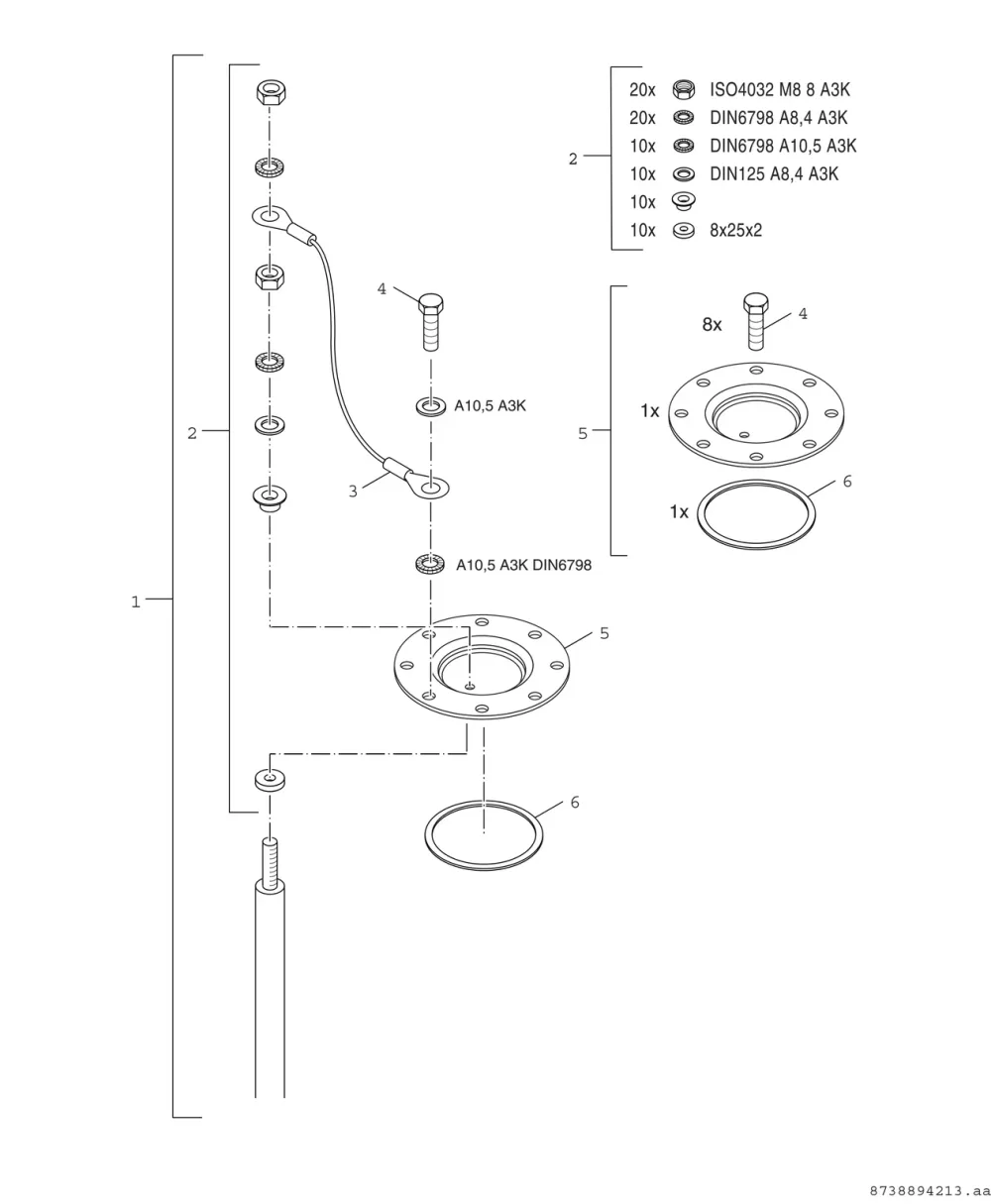 Anode + Handlochdeckel