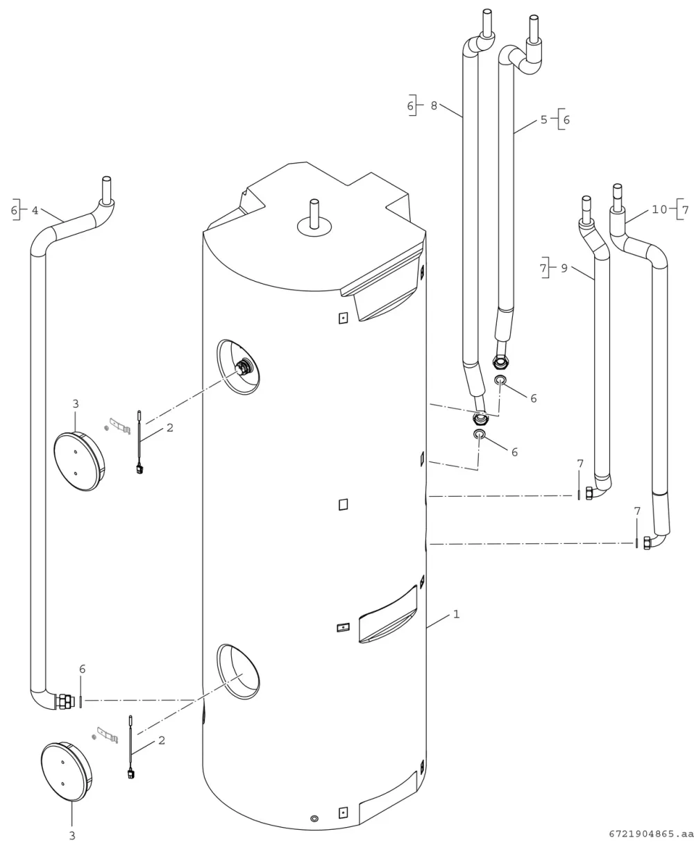 Speicher + Rohre 300l